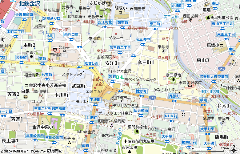 武蔵コンタクトレンズ付近の地図